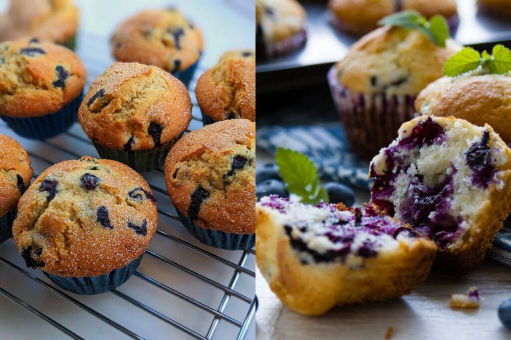 homemade blueberry muffins