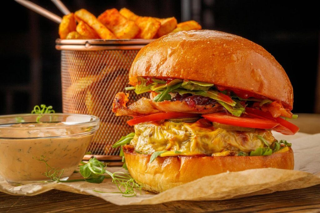 juicy homemade burgers