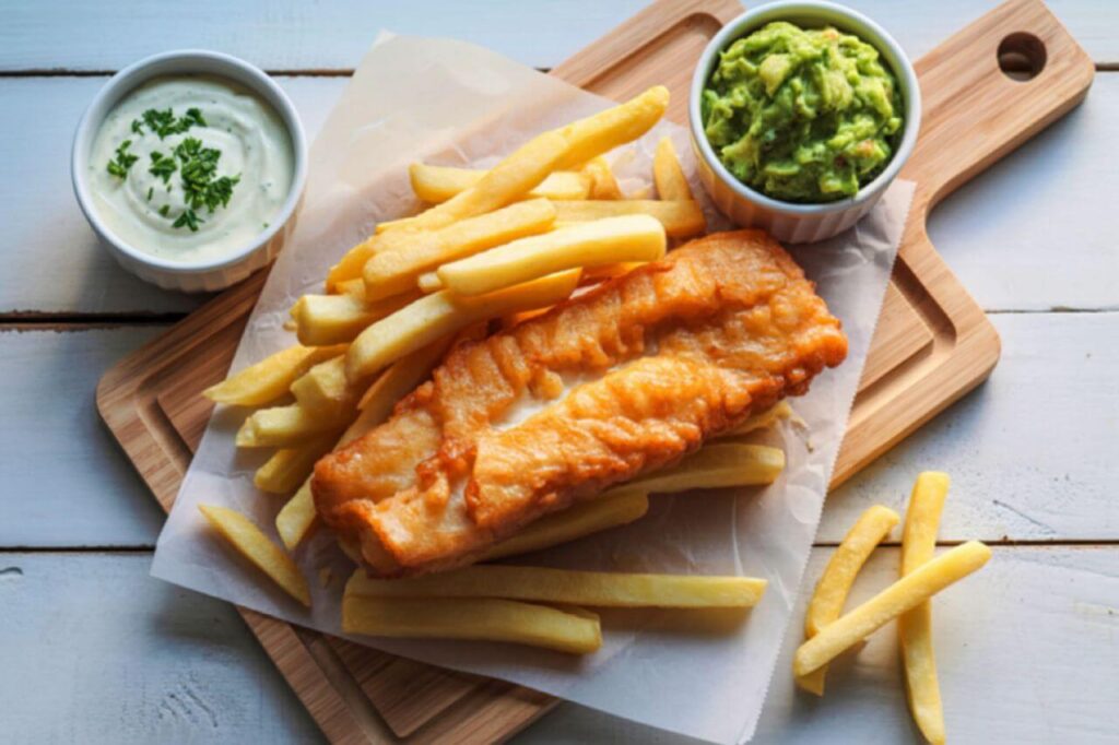 homemade fish and chips