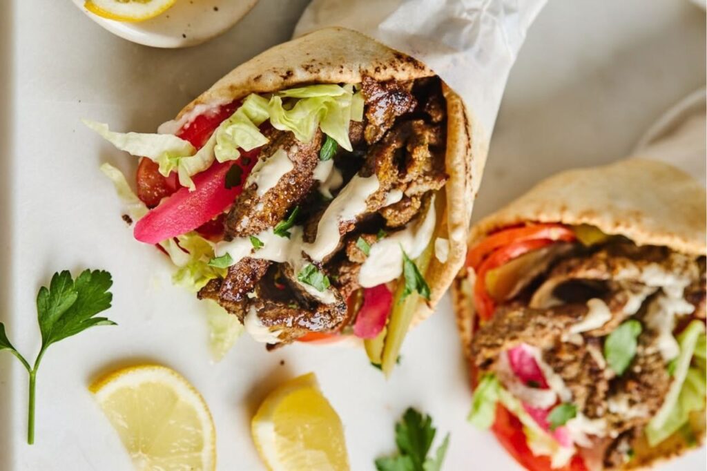 garlic chicken shawarma