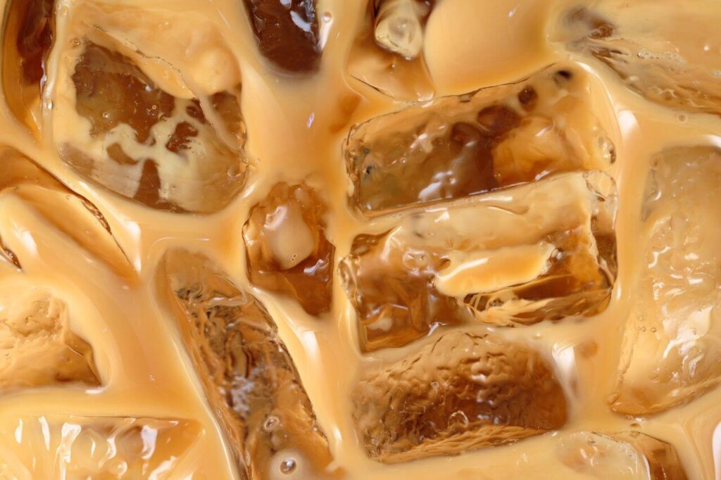 creamy iced coffee