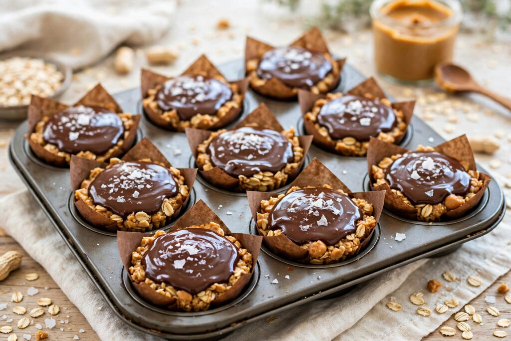 No-Bake Peanut Butter Oat Cups (Easy Recipe)
